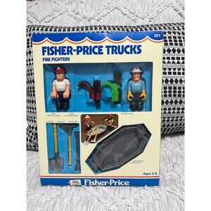 Vintage Fisher-Price Husky Helper Fireman Firefighter Set